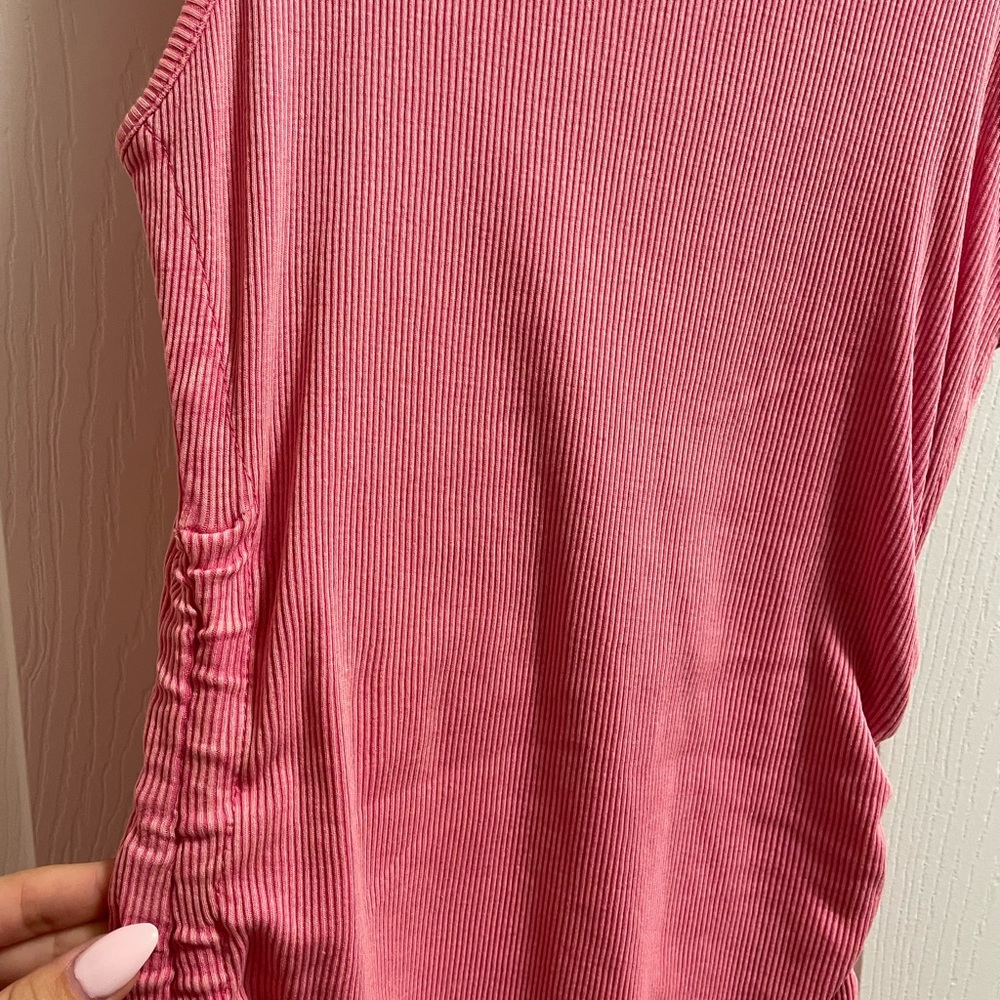 Garage Pink Ria Ruched Tank Dress - Picture 6 of 9